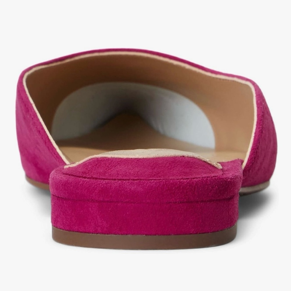 Chic Fuchsia Suede Mules - Picture 4 of 4